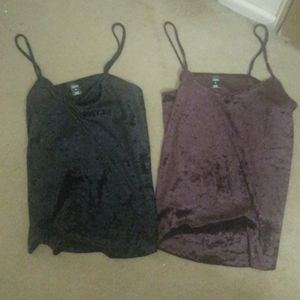 FINAL PRICE Velvet cami tanktop bundle set